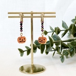 ハロウィン🎃ジャックオランタンのピアス/イヤリング👻