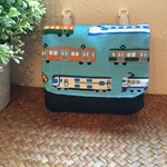 現品限り＊男の子移動ポケット～電車・水色～