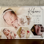 アクリルフォトパネル　命名書　手形足形　ベビーポスター　ニューボーン　七五三