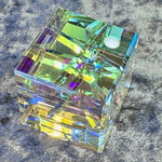 🌈レインボーダイクロランダムカットキューブオブジェ🌈