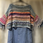 ‪ ‪ ‪☆crochet ゆったり メッシュ トップス‪☆カラフル グラデ