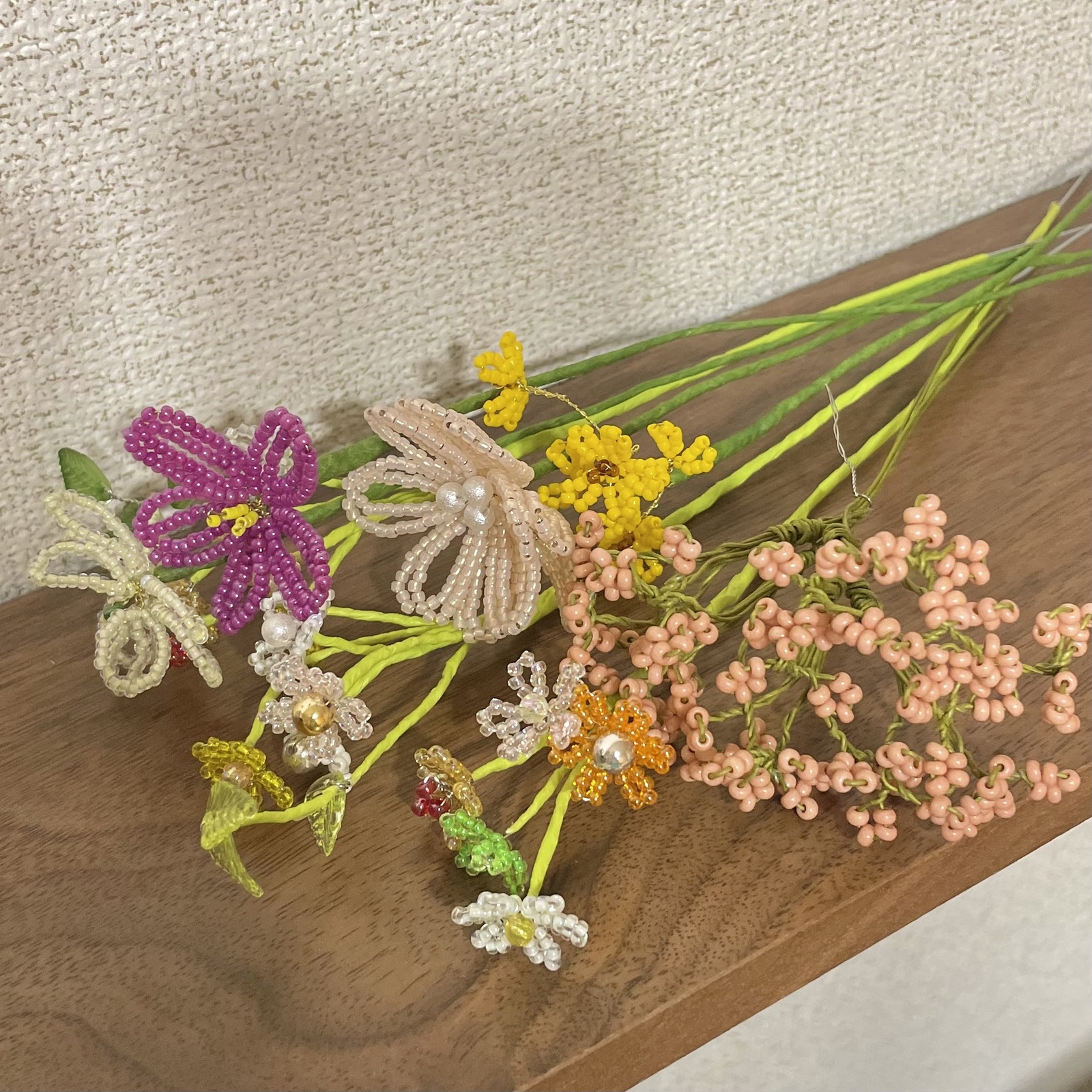 ビーズフラワーのブーケ(ラッピング済み) - navi__flowers | minne