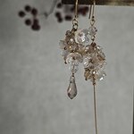 ちょっと秋を意識して　ベージュカラー　しゃらりの花　ピアス　イヤリング　MCB