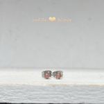 インカローズ 【アルゼンチン産】 3mm ラウンド サージカルステンレス製 ピアス