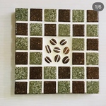 【kakovelwhite様用】コーヒー🫘仕様(タイルの鍋敷&コースター)セット