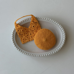 22cm (1/6) ドール ショルダーバッグ＆ベレー帽 orange