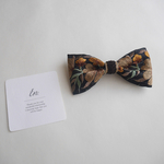 【 dark brown 】蝶ネクタイ　キッズ用　子供用　大人用　インド刺繍リボン　誕生日　バースデーフォト　結婚式