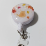 伸縮リール付クリップ式ネームホルダー