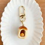 わんこパンと食パンのおうちキーホルダー＊ミニチュア