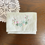 手刺繍のポケットティッシュカバー