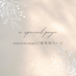 sekaiwamalu7様専用ページ