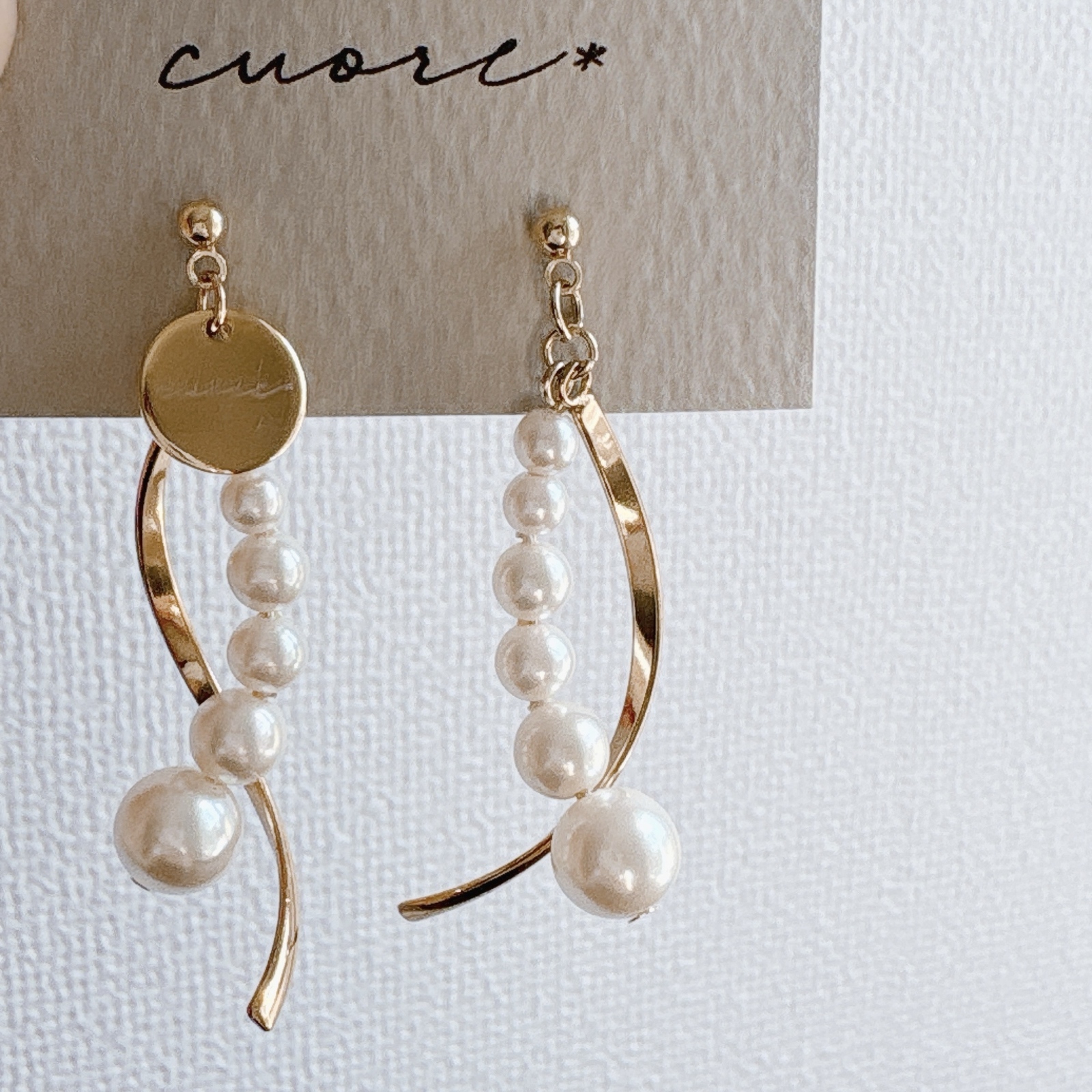 再販×5】大ぶりスパンコールピアス - cuore* | minne byGMO