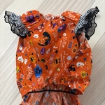 犬服ハロウィンフリルつきワンピース