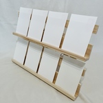ハガキサイズイーゼル型木製什器／ディスプレイ