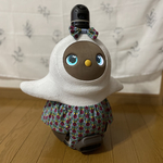 イージーパンツ　バラ柄ベースブルー🩵
