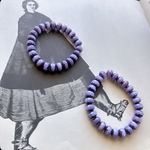 【1連25コセット】JIRI＊IVANA#czech beads#チェコビーズ　rondel9✖️6㍉ lavender/pink bronze