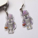 ハロウィン黒柴イヤホンジャック