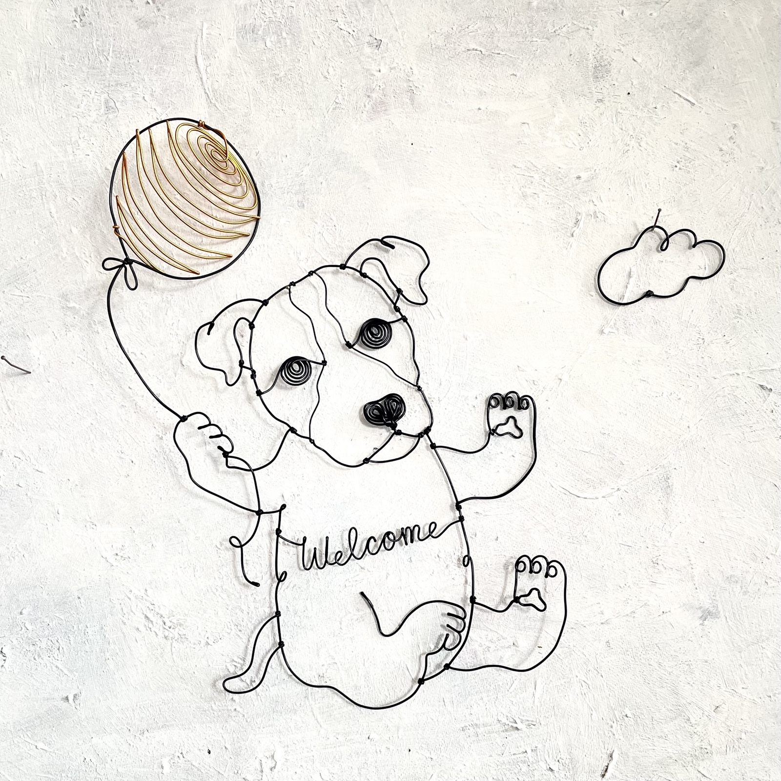 ペキニーズ（耳長め）のワイヤーアート ペキニーズ（耳長め）のワイヤーアート