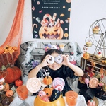 ハロウィン お菓子詰め合わせ タペストリー SMLサイズ キャンディ トロマット　〖 折り目なしでお届け可能〗 