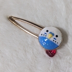 セキセイインコ・ブルー☆ヘアクリップ