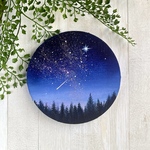 15cm丸✴︎アクリル画《原画》✴︎ 星屑夜空 ✴︎