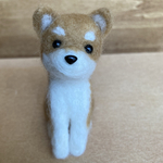 羊毛フェルトの柴犬