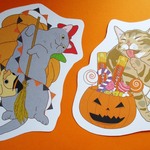 ポストカード「ハッピーハロウィン」（ダイカット風で毎度おなじみ！）