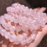 ☆NEW☆ 数量限定 チャリティ商品☆優良品低価格☆ 天然石ブレスレット ローズクォーツ 癒やし系の優しいピンクカラー