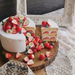 【受注制作】1段Msizeベリーのクレイケーキ