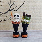 ハロウィンアイスクリームセット【ブラック】☆フェルトオブジェ