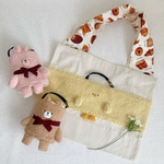 ぬいぐるみみたいなエコバッグ　パン　くま　うさぎ　ひよこ　いぬ　しばいぬ