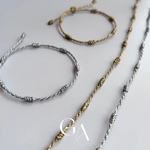ワックスコード製　【37accessory】　ブレスレット　ネックレス