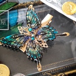 孔雀色のアゲハ蝶ヘアクリップ（hair ornaments of  butterfly〜Peacock butterfly〜）