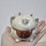招き猫(白)