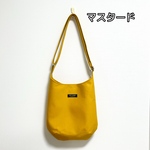 《talko01614様専用》帆布ラウンドショルダーバッグ【マスタード】ワンショルダー　帆布バッグ　ショルダーバッグ　斜め掛けバッグ