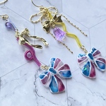 〜夢ガラスリボン🎀ピアス/イヤリング〜