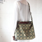 3WAYバッグ（タンバリン・カーキ）ハンドメイド・ミナペルホネン生地使用