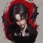 A-1388 ヴァンパイア ステッカー sticker 素材 コラージュ collage シール achashop