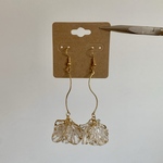 【500円セール】花びらピアス イヤリング変更可 ゴールド 結婚式 ドレス ウエディング ブライダル