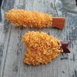 竹細工～海鮮フライのブローチ2点セット