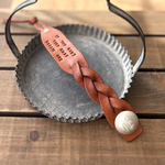 茶色ブレスレット　本革イタリアンレザー(マルゴー)  バングル　コンチョボタン