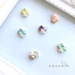 プチ パールビジュー ピアス
