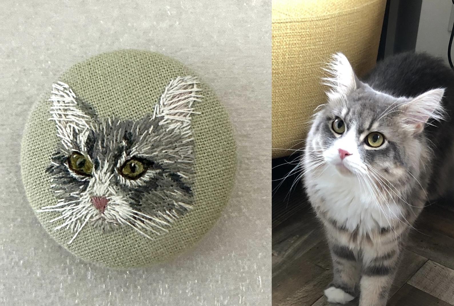 ハンドメイド　刺繍フレーム　ひまわりとシャム猫 ハンドメイド 刺繍フレーム ひまわりとシャム猫 ハンドメイド