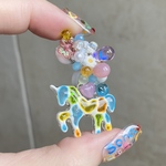 〜夢ガラスユニコーン🦄左耳イヤーカフ〜