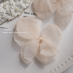 【4pcs.】チェック シフォン リボン ／ FA284IV