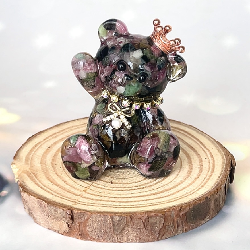 癒しのオルゴナイト❤️ディープローズクォーツ＋ロードナイトのハート型♡ 癒しのオルゴナイト❤️ディープローズクォーツ＋ロードナイトのハート