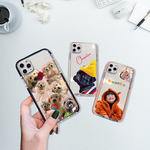 うちの子スマホケース・クリアiPhoneケース・オーダーメイドグッズ・うちの子写真付き・ペット写真入り 携帯ケース