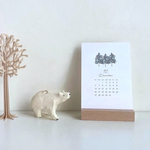 2026年　カレンダー　卓上　ポストカード　花　雑貨　カラー　北欧