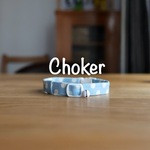 《チョーカー》ポルカドット ベビーブルー