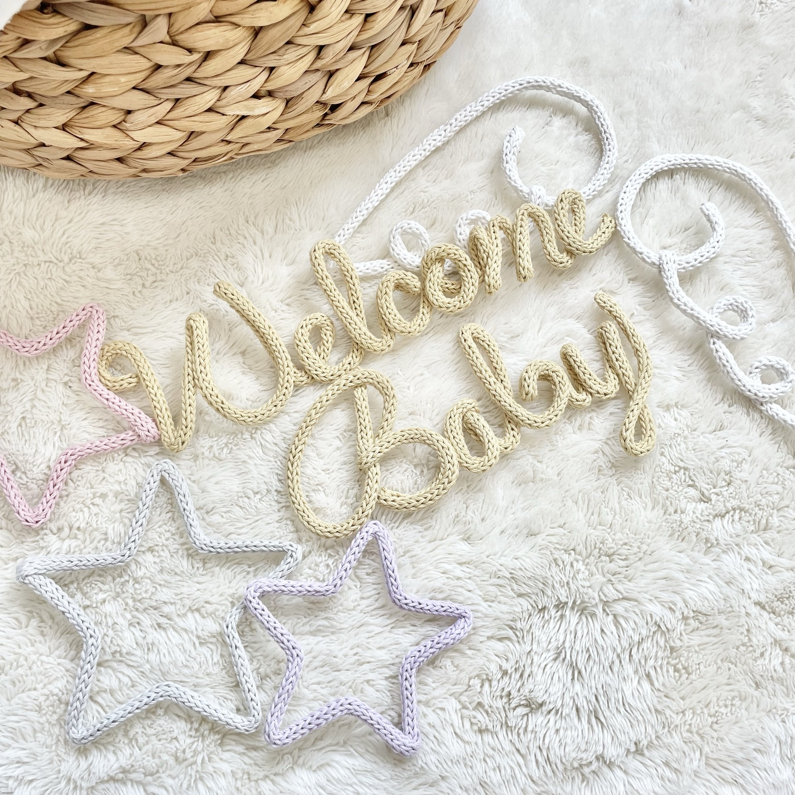 単品 Welcome Baby ウールレター - chatopon GALLERY | minne byGMO
